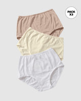 Paquete x 3 panties clásicos con excelente cubrimiento#color_s06-blanco-cafe-claro-marfil