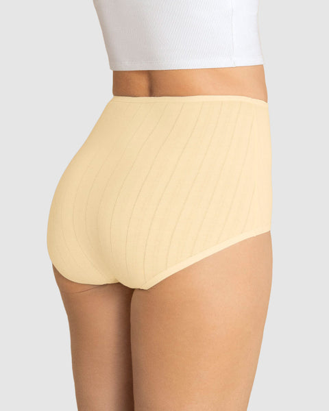 Paquete x 3 Panties Clásicos con Excelente Cubrimiento#color_s27-vainilla-mora-azul