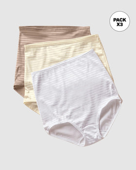 Paquete x 3 panties clásicos con máximo cubrimiento#color_s06-blanco-cafe-claro-marfil