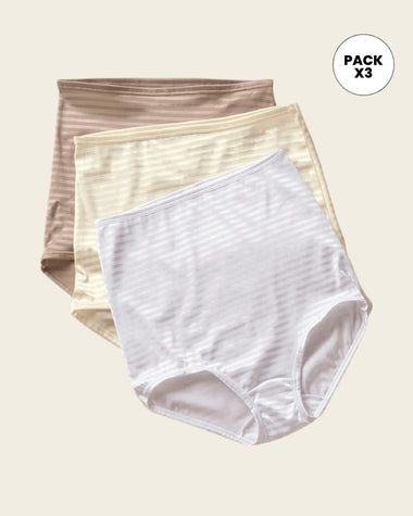 Paquete x 3 panties clásicos con máximo cubrimiento#color_s06-blanco-cafe-claro-marfil
