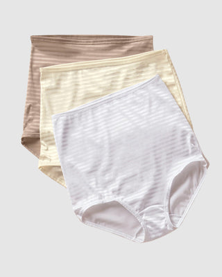 Paquete x 3 Panties Clásicos con Máximo Cubrimiento#color_s06-blanco-cafe-claro-marfil
