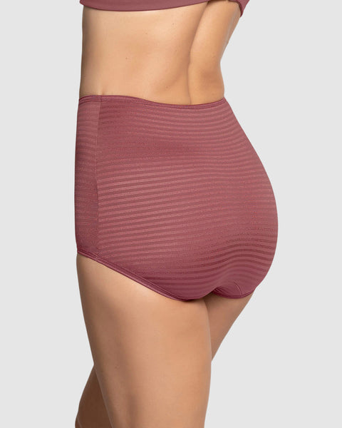 Paquete x 3 Panties Clásicos con Máximo Cubrimiento#color_s23-verde-vino-rosa