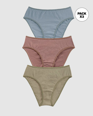 Paquete x 3 panties tipo bikini con buen cubrimiento#color_s35-azul-claro-cafe-medio-verde-medio