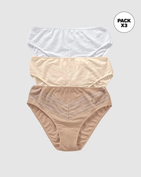 Paquete x 3 panties tipo bikini clásicos y confortables#color_s06-blanco-cafe-claro-marfil
