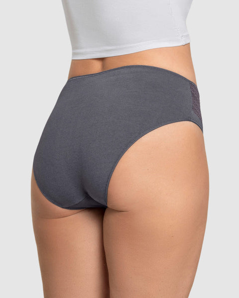 Paquete x 3 Panties tipo Bikini Clásicos y Confortables#color_s31-palo-de-rosa-gris-claro-gris-oscuro