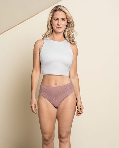 Paquete x 3 Panties tipo Bikini Clásicos y Confortables#color_s31-palo-de-rosa-gris-claro-gris-oscuro