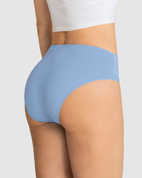 Paquete x 3 Panties tipo Bikini Clásicos y Confortables#color_s32-vainilla-mora-azul