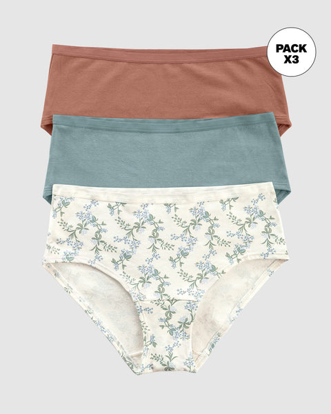 Paquete x 3 panties clásicos de máxima comodidad y frescura#color_s37-estampado-verde-azul-terracota