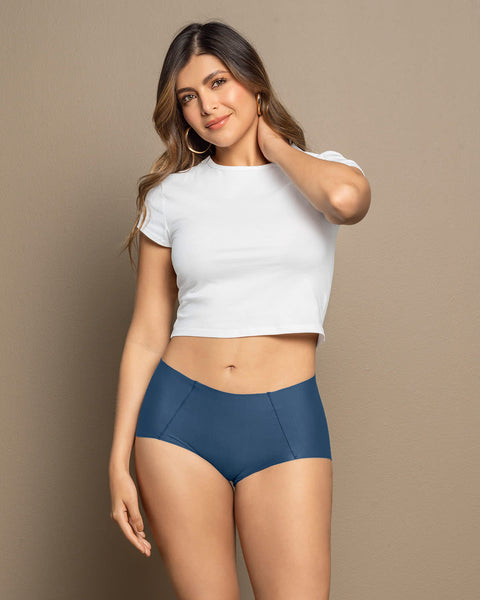 Paquete x 3 panties clásicos de apariencia invisible#color_s29-amarillo-azul-coral