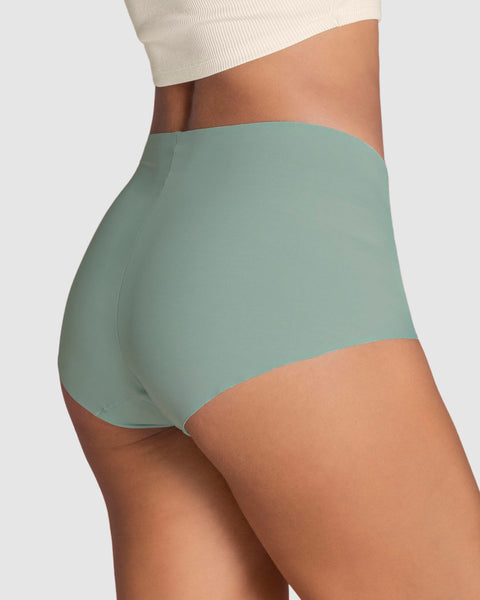 Paquete x 3 panties clásicos de apariencia invisible#color_s30-verde-oscuro-terracota-verde-azul