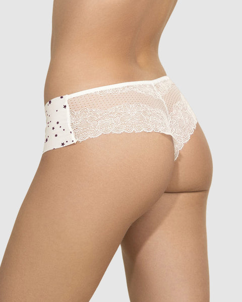 Paquete x 2 panties cacheteros descaderados con encaje#color_s49-marfil-estampado-vino