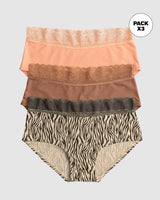 Paquete x3 panties estilo hipster total comodidad#color_s11-rosado-cafe-estampado-cebra