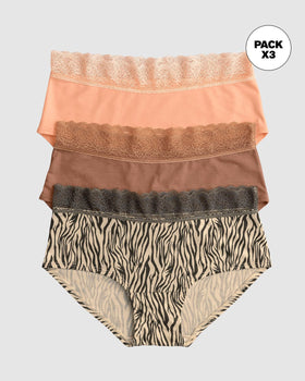 Paquete x3 panties estilo hipster total comodidad#color_s11-rosado-cafe-estampado-cebra