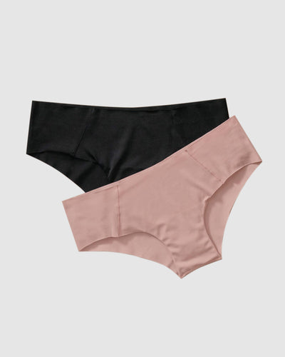 Paquete x 2 hípsters invisibles ultracómodos de tiro bajo#color_s04-rosado-claro
