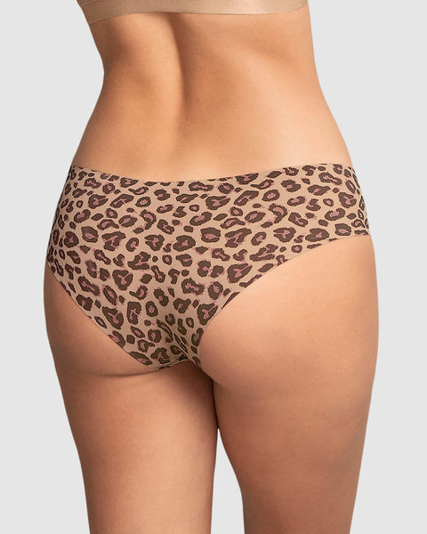 Paquete x 2 hípsters invisibles ultracómodos de tiro bajo#color_s13-animal-print-salmon