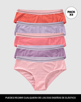 Paquete x 5 panties estilo hipster#color_s07-coral-rosa-pastel-morado-lila-rosado