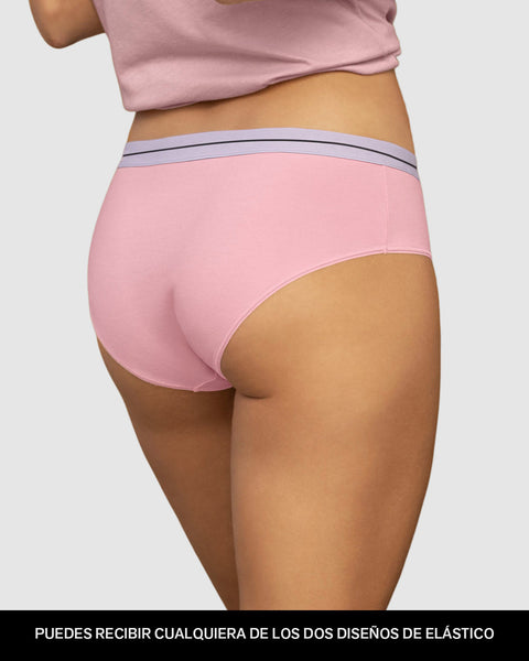 Paquete x 5 panties estilo hipster#color_s07-coral-rosa-pastel-morado-lila-rosado