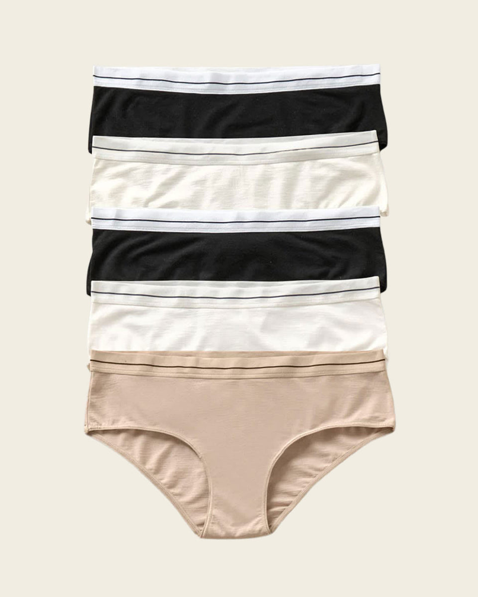 Paquete x 5 panties estilo hípster