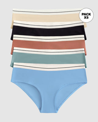 Paquete x 5 panties estilo hípster#color_s18-estampado-verde-azul-terracota