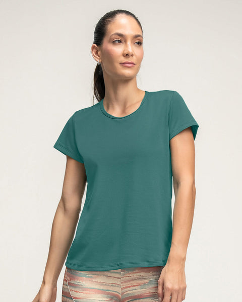 Camiseta deportiva de secado rápido y silueta semiajustada#color_632-verde-indigo