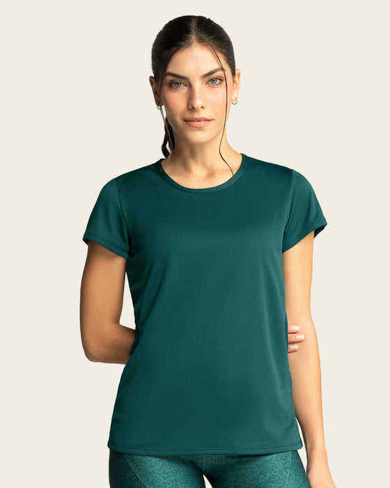 Camiseta deportiva de secado rápido y silueta semiajustada#color_a41-verde-medio