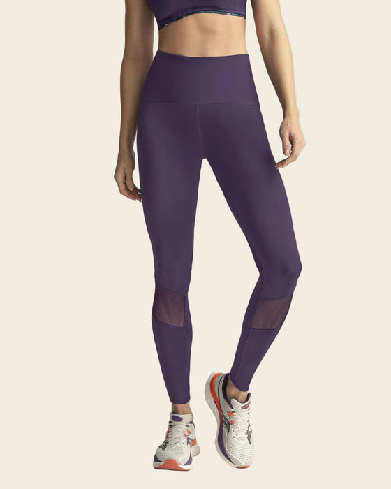 Legging de control con mallas transpirables en piernas#color_450-morado