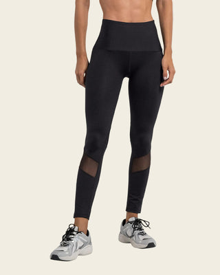 Legging de control con mallas transpirables en piernas#color_700-negro