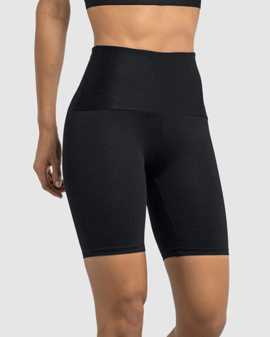 Short ciclista tiro alto con control de abdomen y muslos#color_700-negro