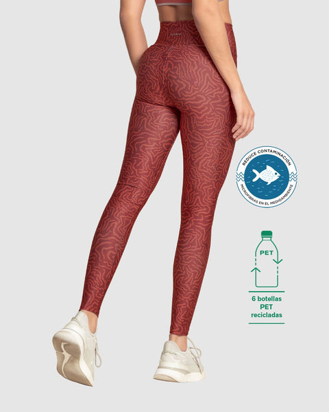 Legging de tiro alto control en abdomen y muslos en material BIO-PET#color_104-estampado-animal-print