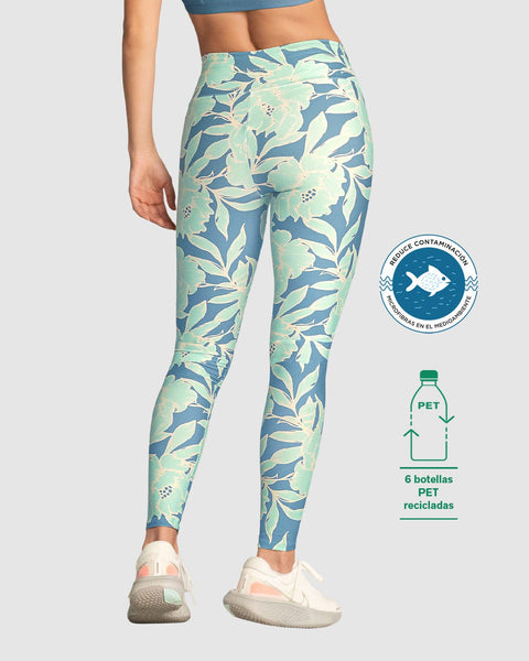 Legging de tiro alto control en abdomen y muslos en material BIO-PET#color_a61-estampado-flores