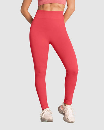 Legging básico sin costuras tecnología SkinFuse#color_354-rojo