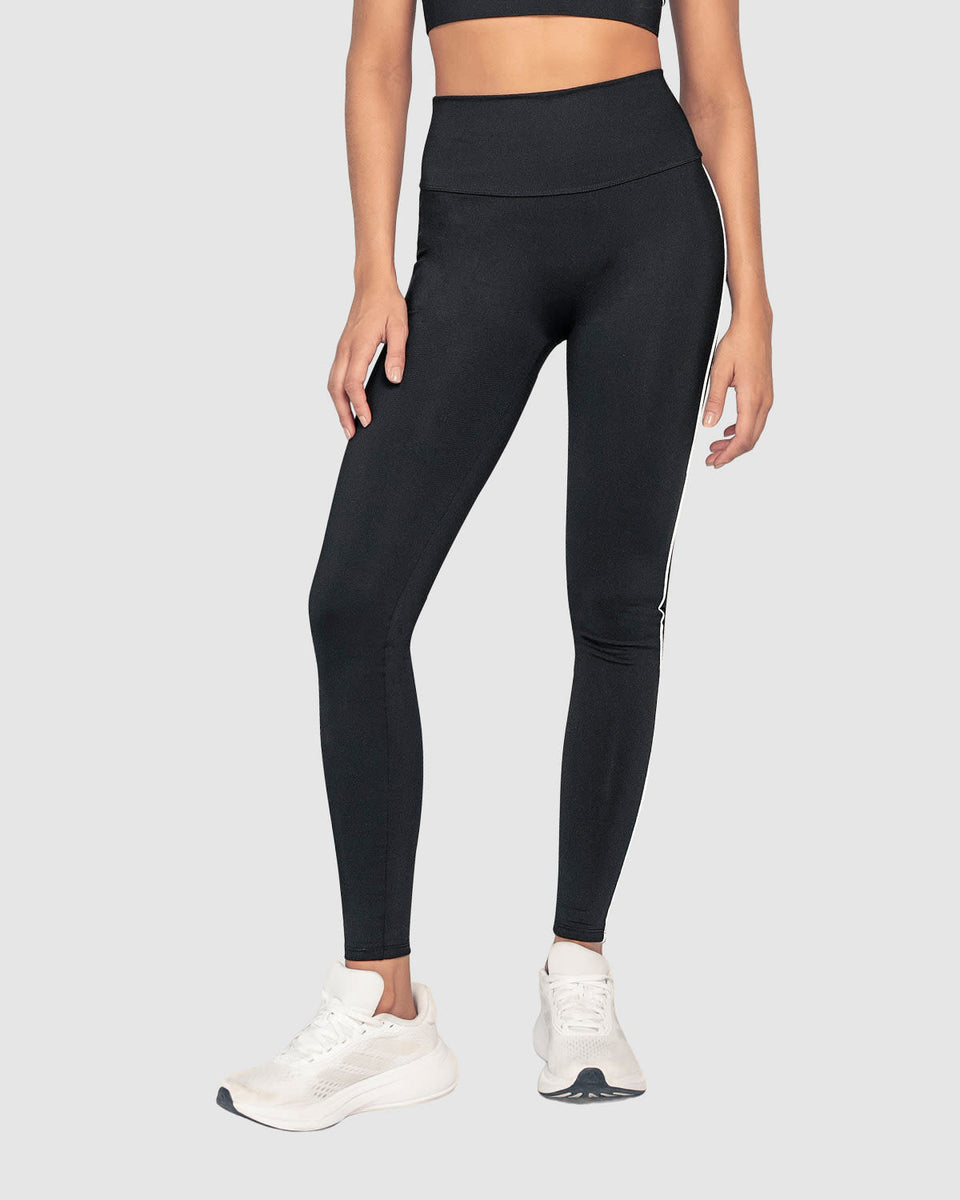 Legging deportivo de control con doble capa de tela en pretina