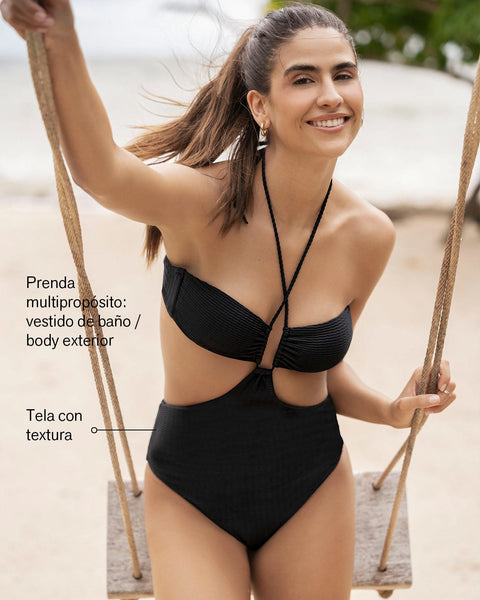 Traje de baño trikini con cargaderas multiusos#color_700-negro