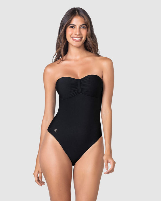 Traje de baño entero con espalda ajustable#color_700-negro