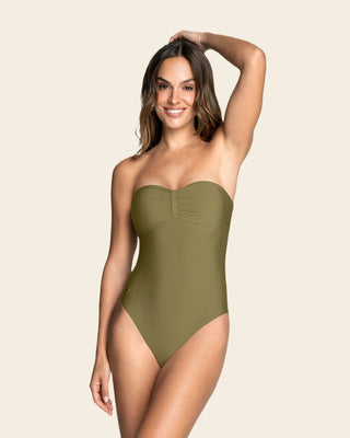 Traje de baño entero con espalda ajustable#color_869-verde-medio