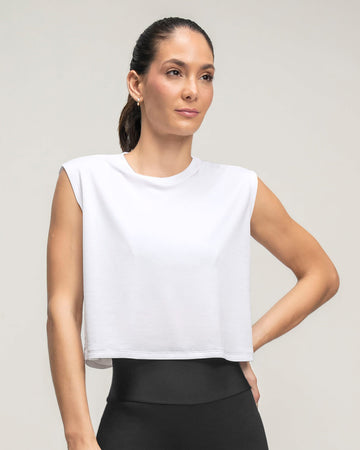 Camiseta deportiva silueta boxy#color_000-blanco