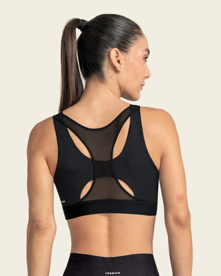 Top deportivo espalda atlética con detalles en tul#color_700-negro