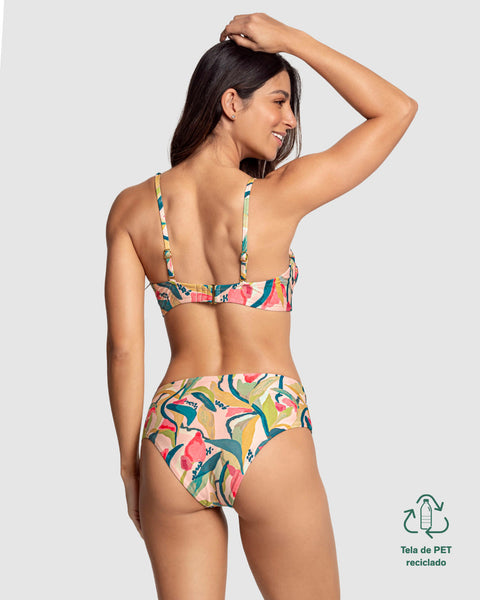 Bikini elaborado con botellas de PET recicladas#color_290-estampado-flores-acuarela