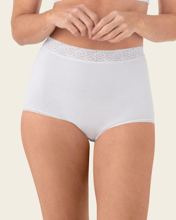 Paquete x 3 panties clásicos de ajuste y cubrimiento total#color_984-blanco-cafe-claro-marfil