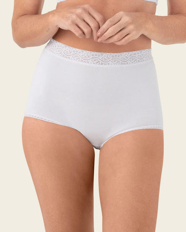 Paquete x 3 panties clásicos de ajuste y cubrimiento total#color_984-blanco-cafe-claro-marfil