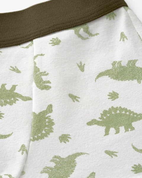 Bóxers cortos x2 niño#color_s09-verde-militar-marfil-estampado-dinosaurios