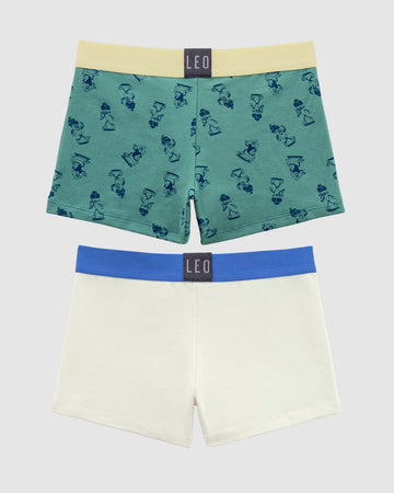 Bóxers cortos x2 niño#color_s17-marfil-verde-estampado-helados