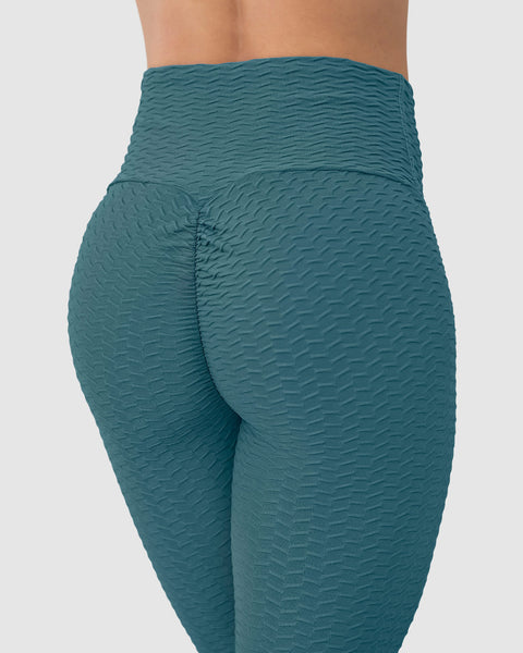 Legging levanta glúteos que moldea los glúteos y afina el abdomen y la cintura#color_a36-verde