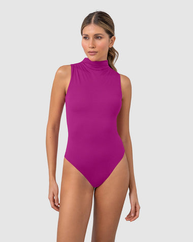 Body de control de abdomen con cuello alto#color_425-fucsia-oscuro