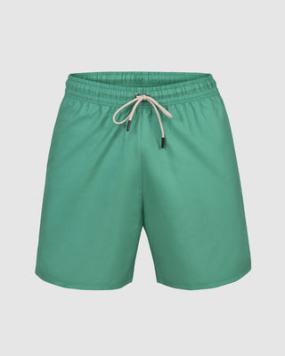 Pantaloneta de baño masculina con práctico bolsillo al lado derecho#color_632-verde