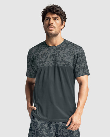 Camiseta deportiva masculina con tecnología de secado rápido#color_457-gris-oscuro