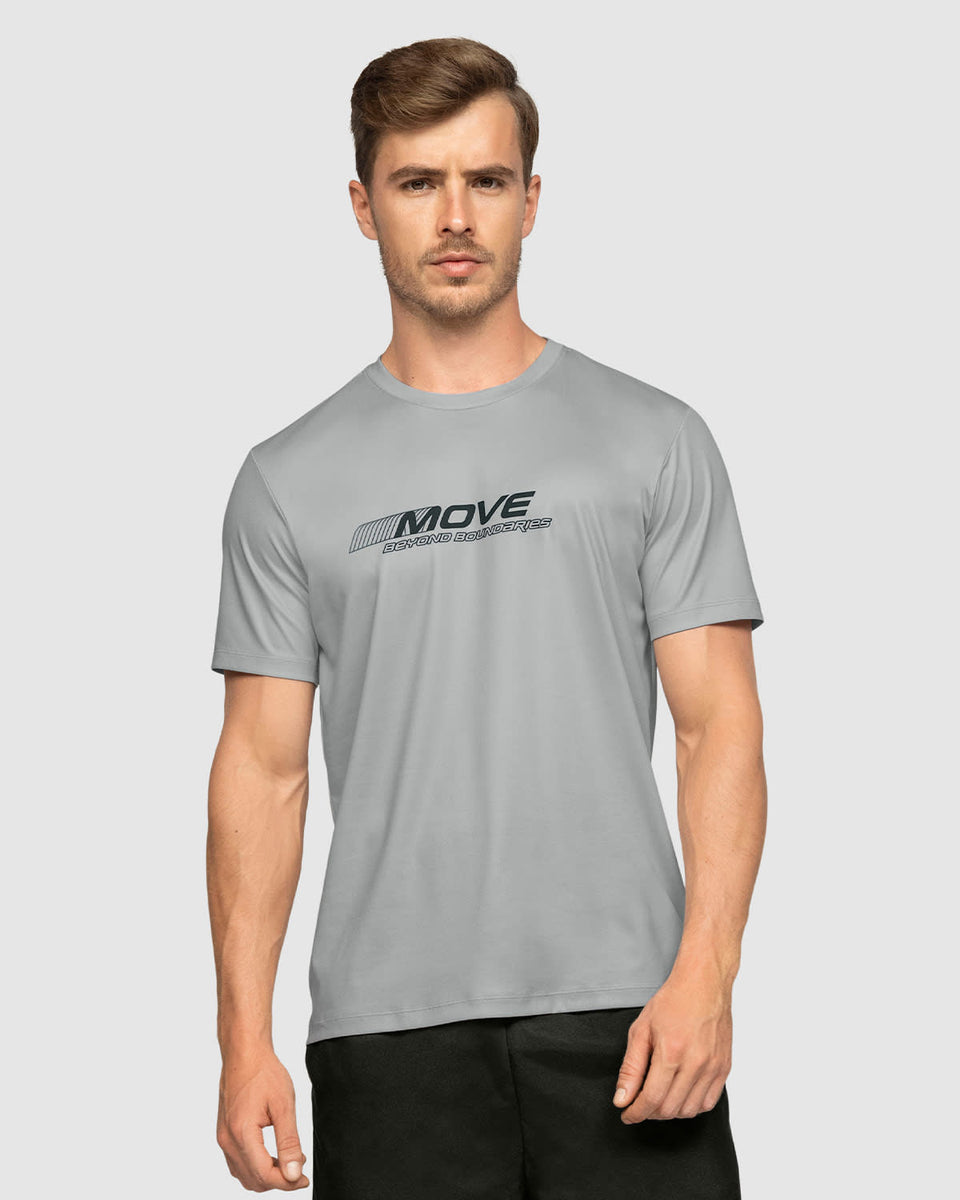 Camiseta deportiva masculina con tecnología de secado rápido