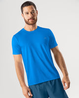 Camiseta deportiva masculina semiajustada de secado rápido#color_584-azul-medio