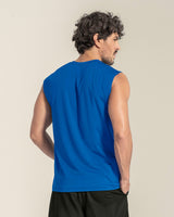 Camiseta manga sisa deportiva y de secado rápido para hombre#color_540-azul-rey
