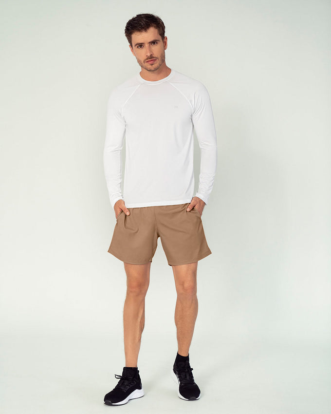 Camiseta deportiva masculina manga larga con protección UV#color_000-blanco